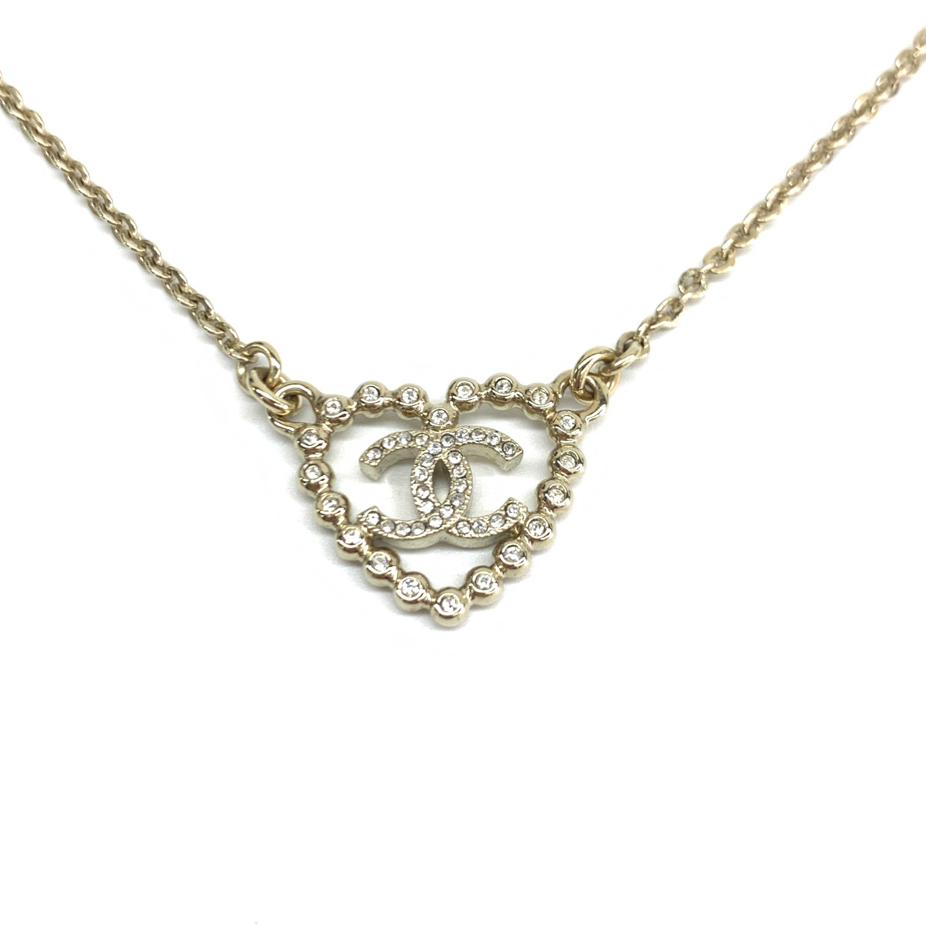 Chanel CC Heart Necklace