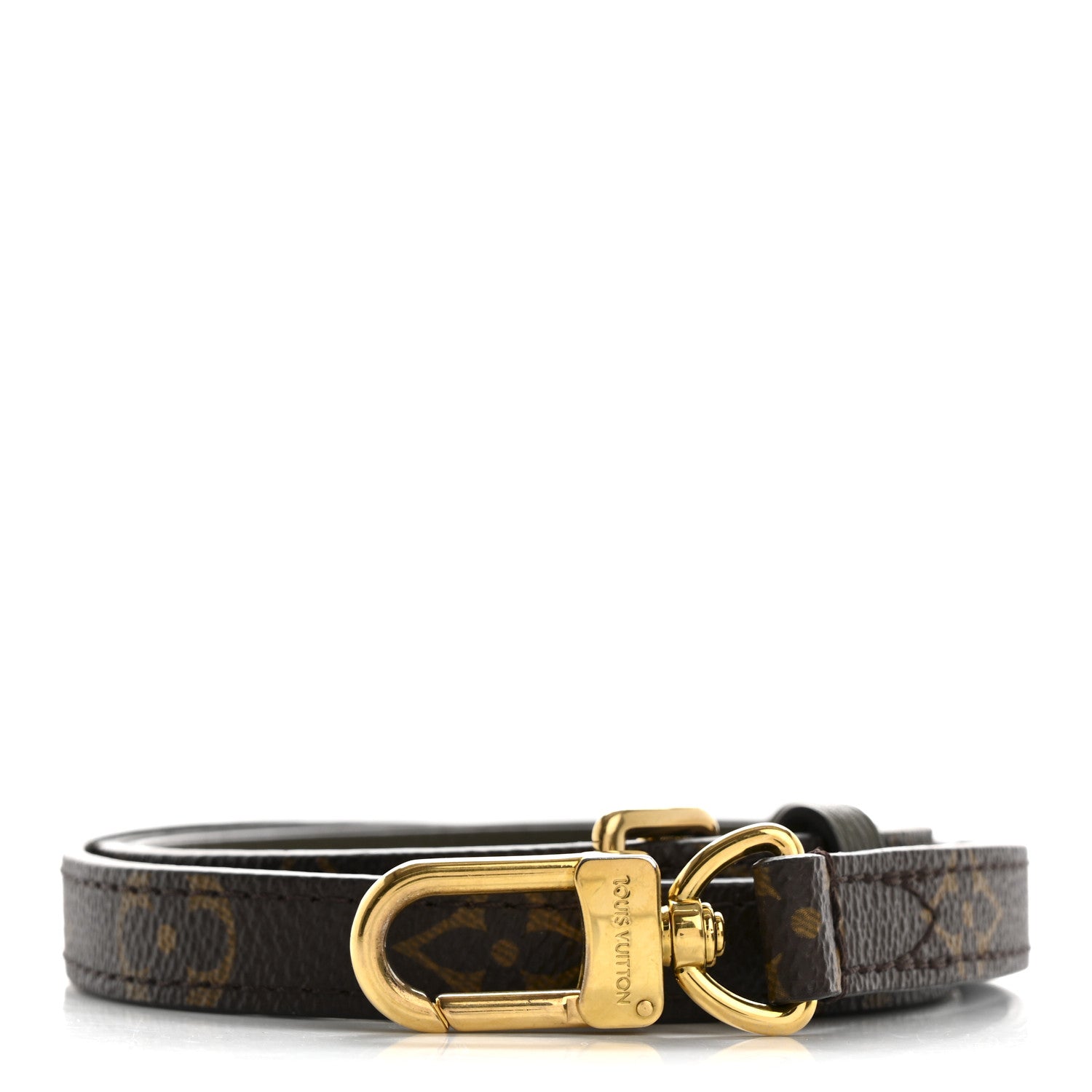 Calfskin Monogram Marignan Adjustable Shoulder Strap Kaki