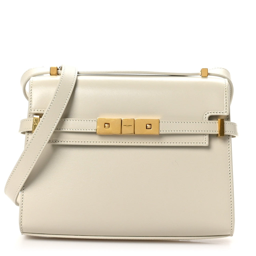 Smooth Calfskin Mini Manhattan Shoulder Bag Crema Soft