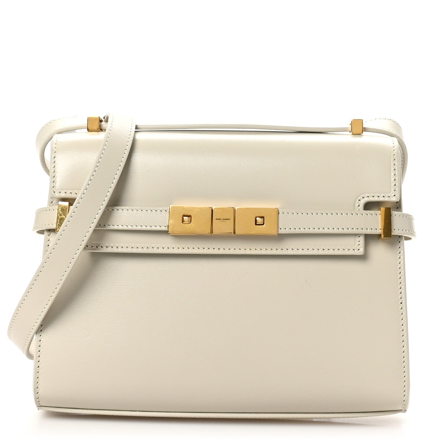 Smooth Calfskin Mini Manhattan Shoulder Bag Crema Soft