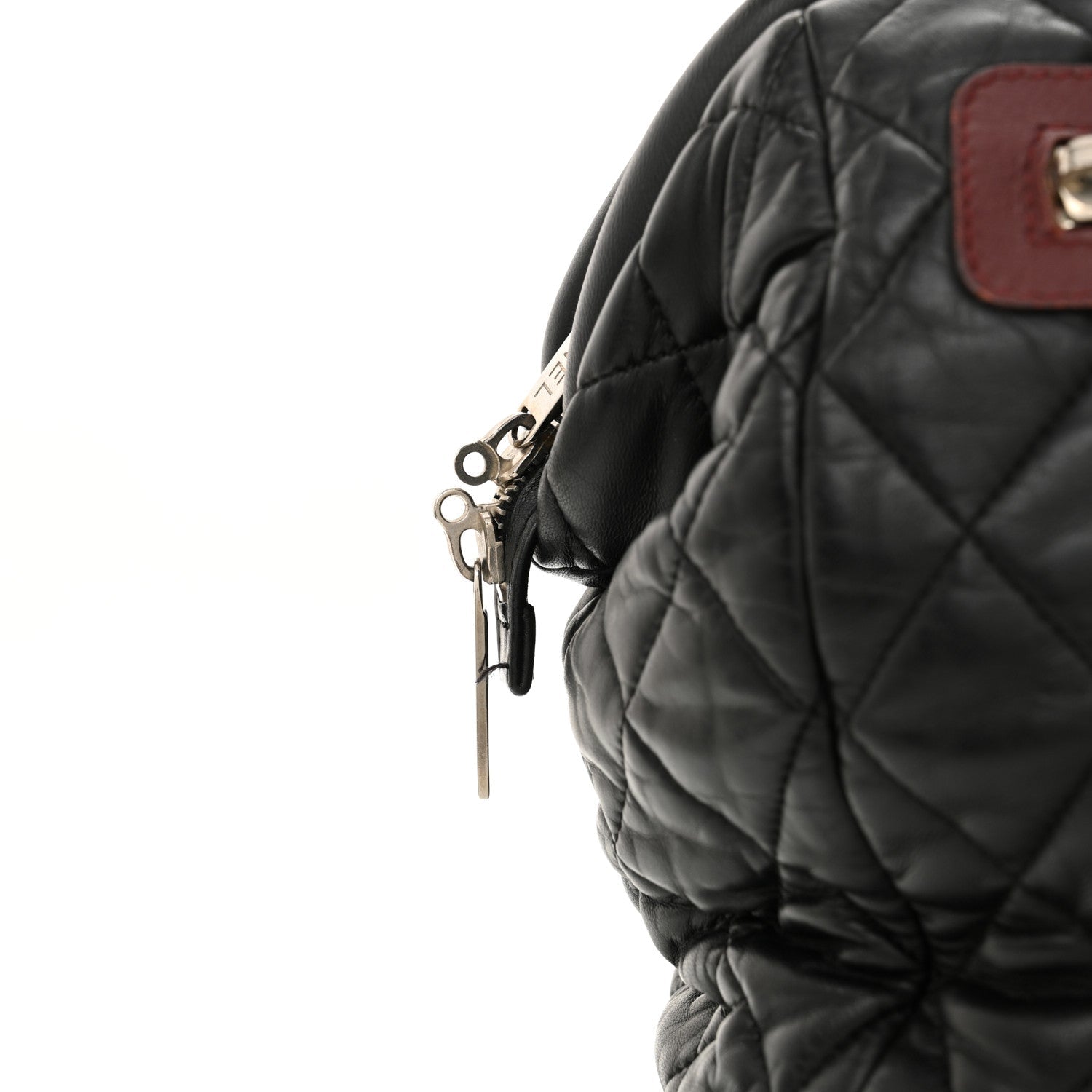 Lambskin Coco Cocoon Bowler Black