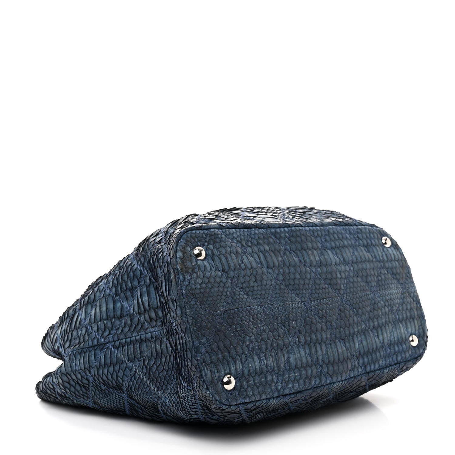 Snakeskin Ultimate Stitch Shopper Tote Blue