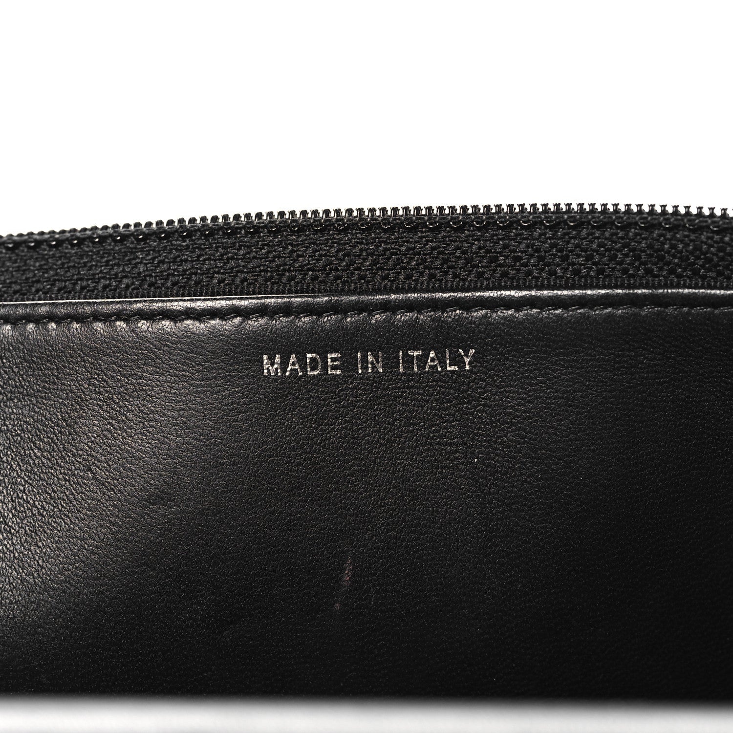 Lambskin Chevron Quilted Wallet On Chain WOC So Black
