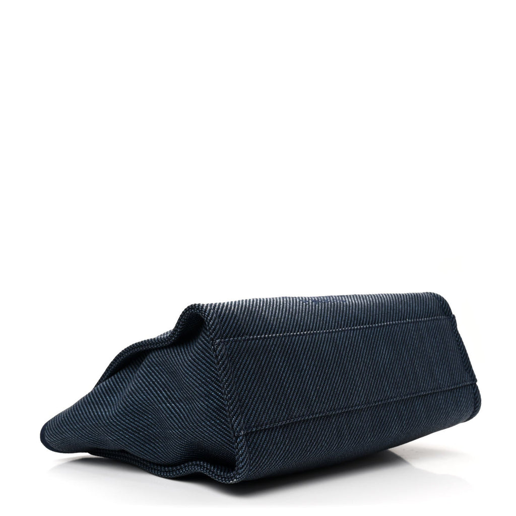 Mixed Fibers Small Deauville Tote Navy Blue