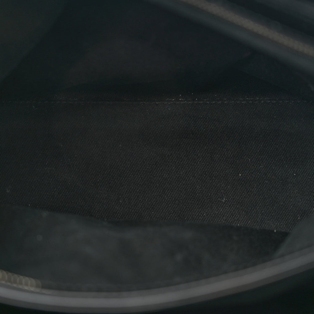 Patent Quilted Large Just Mademoiselle Bowling Bag Black