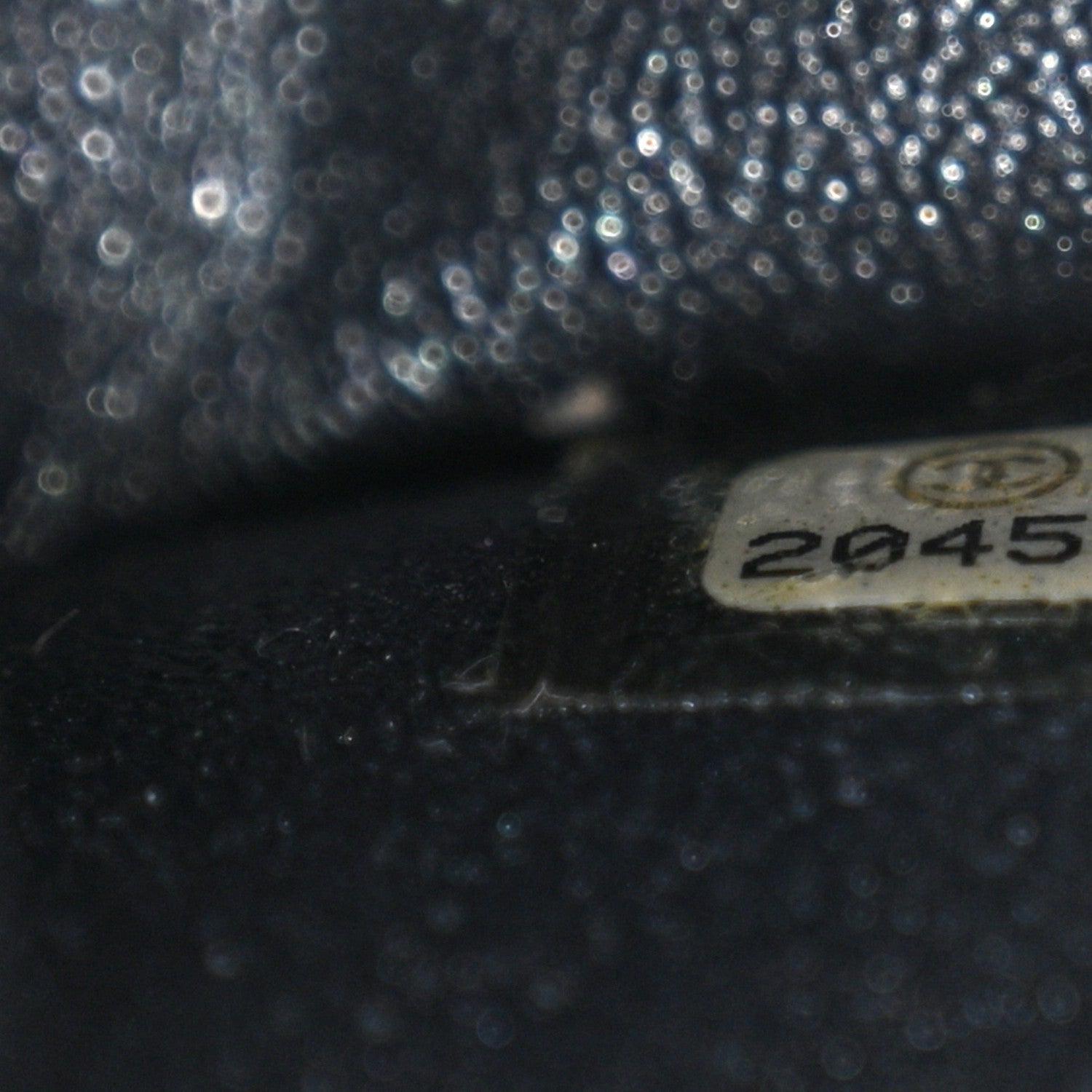 Metallic Caviar Quilted Extra Mini Flap Dark Grey