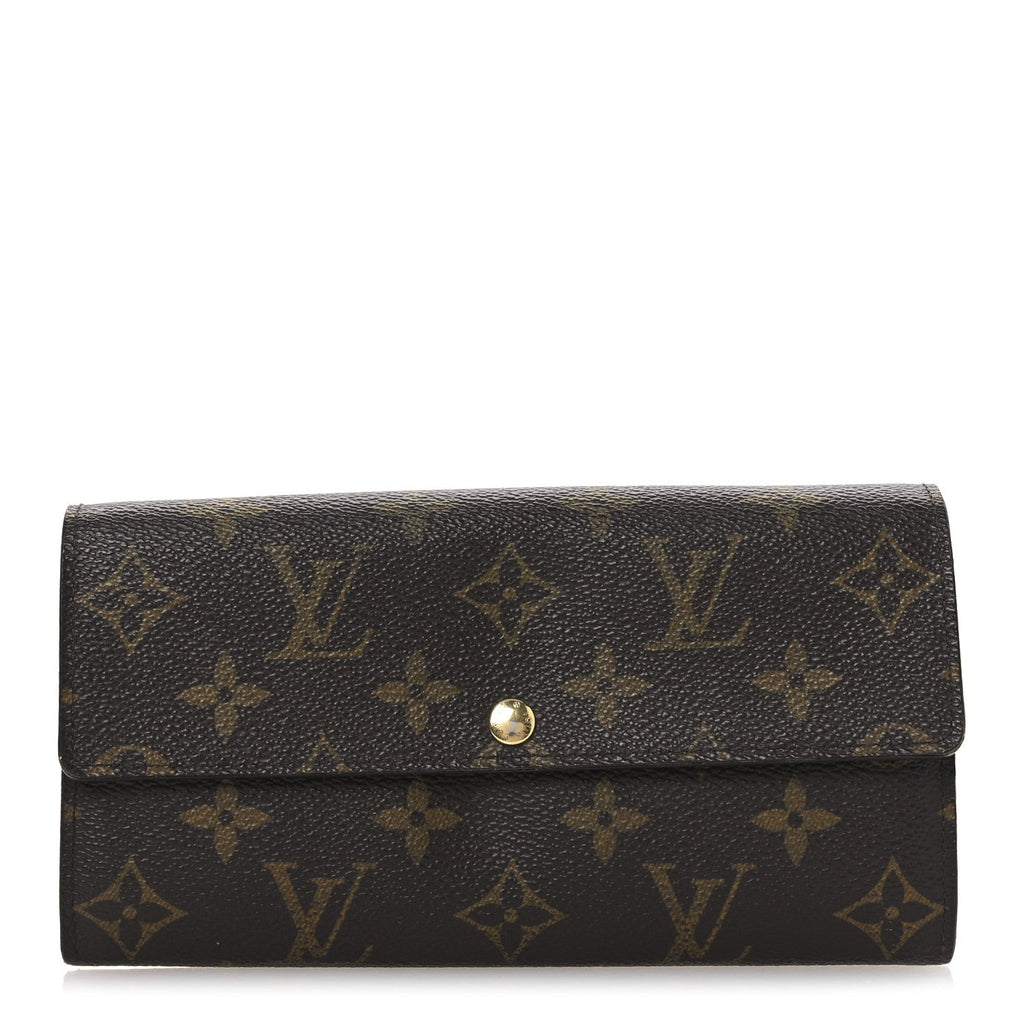Monogram Leopard Sarah Wallet Rouge Fauviste
