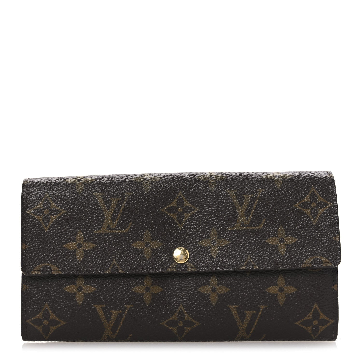 Monogram Leopard Sarah Wallet Rouge Fauviste