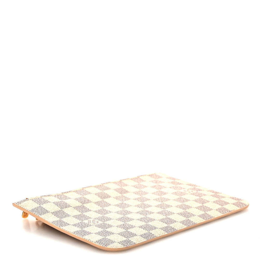 Damier Azur Neverfull MM GM Pochette Rose Ballerine