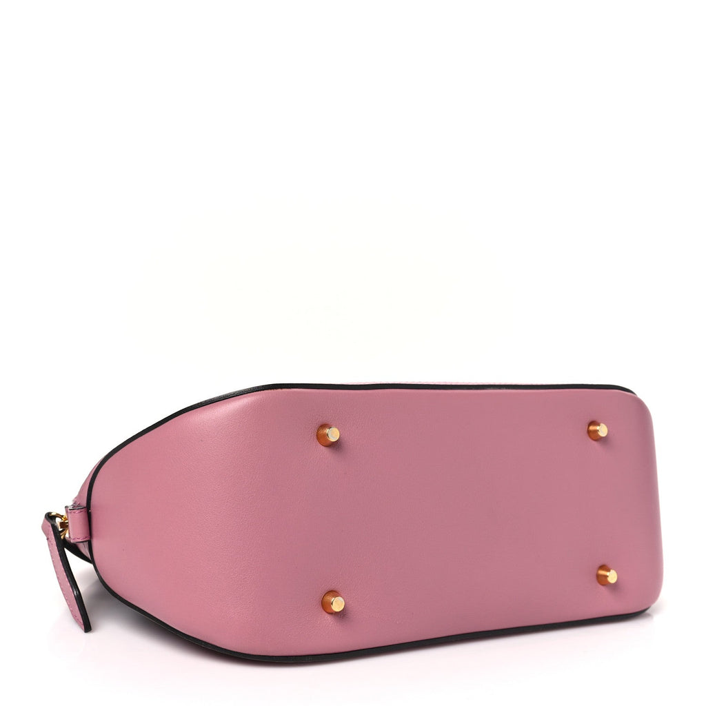 Bridle Calfskin House Check Small Orchard Bowling Bag Mauve Pink