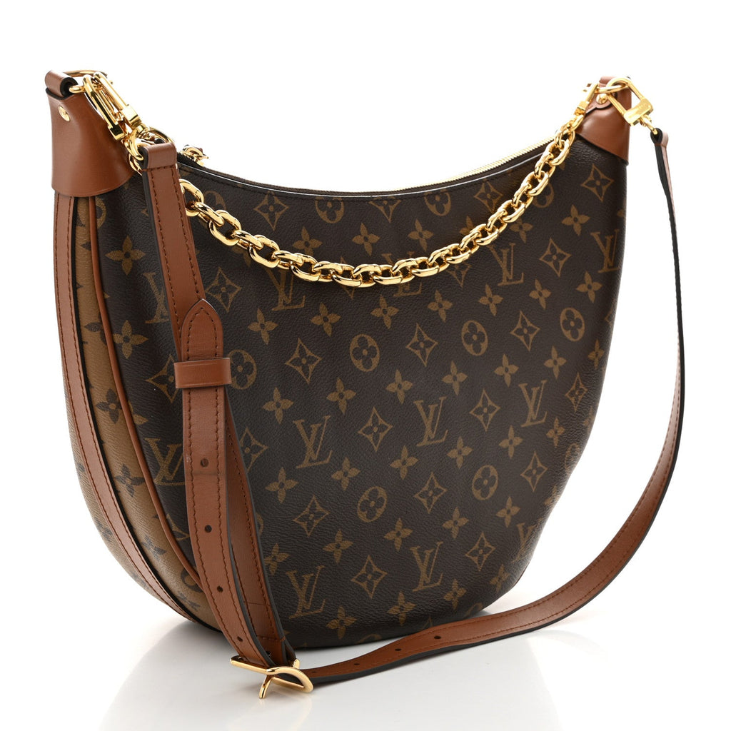 Reverse Monogram Loop Hobo