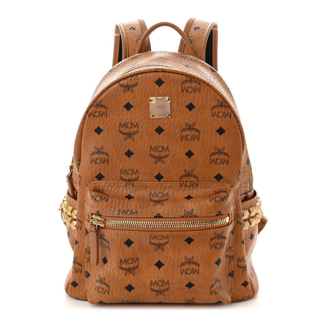 Visetos Small Side Stud Stark Backpack Cognac