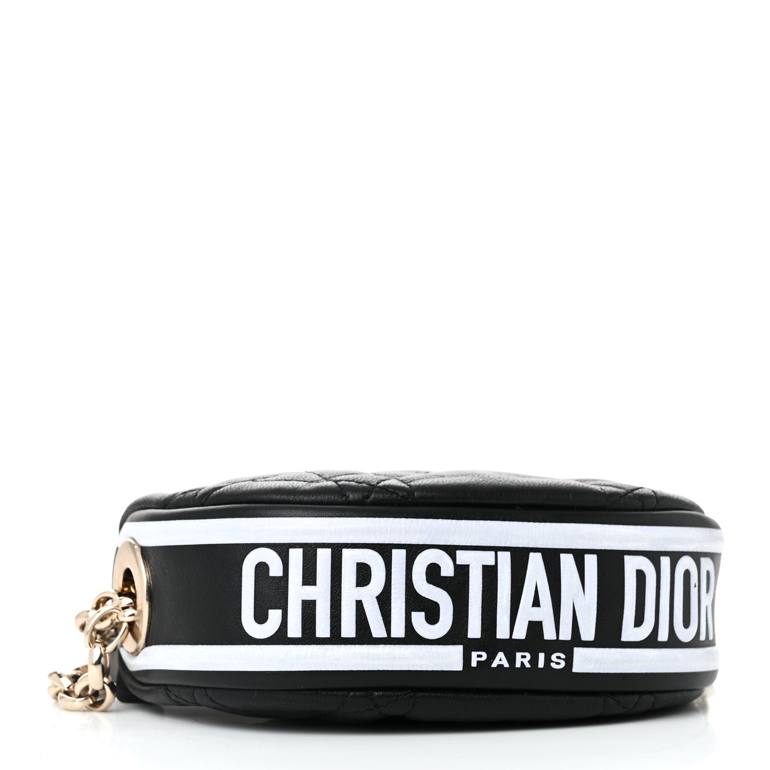 Lambskin Cannage Micro Dior Vibe Hobo Bag Black
