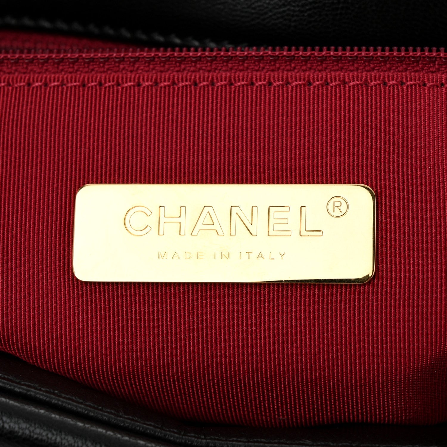 Goatskin Quilted Maxi Chanel 19 Flap Black