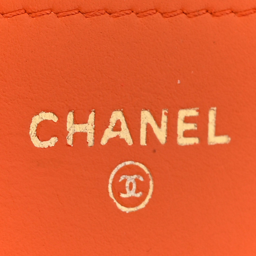 Snakeskin Wallet On Chain WOC Orange