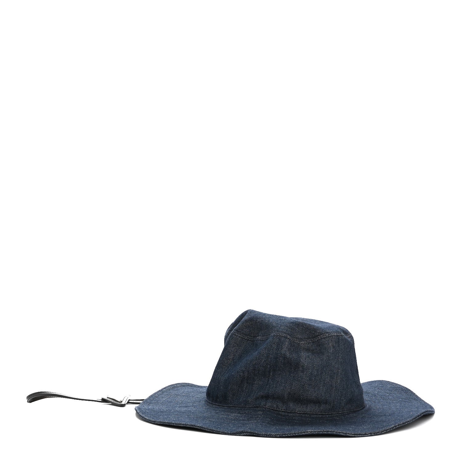 Denim Triangle Wide Brim Drill Hat M Blue