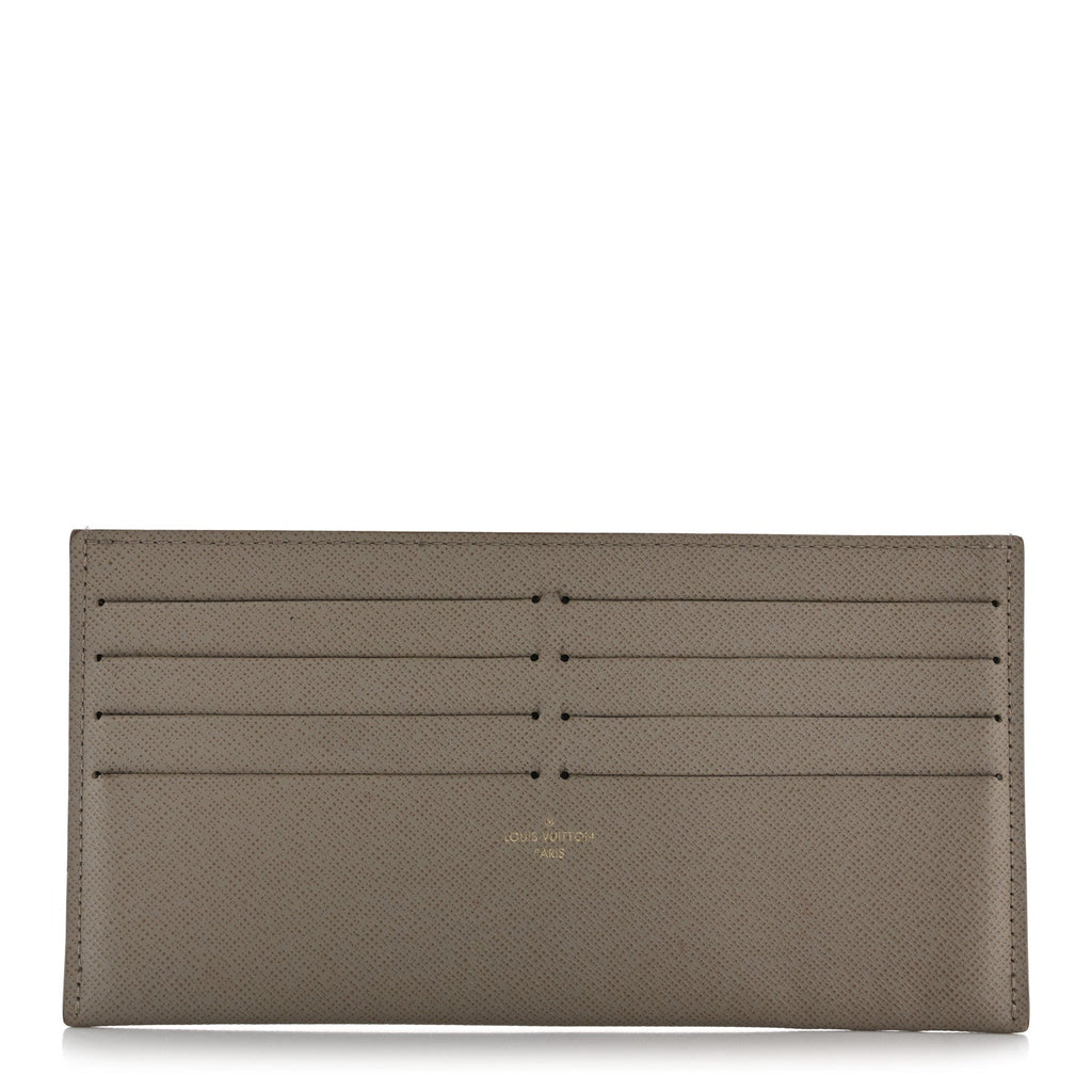 Calfskin Felicie Chain Wallet  Holder Insert Tourterelle