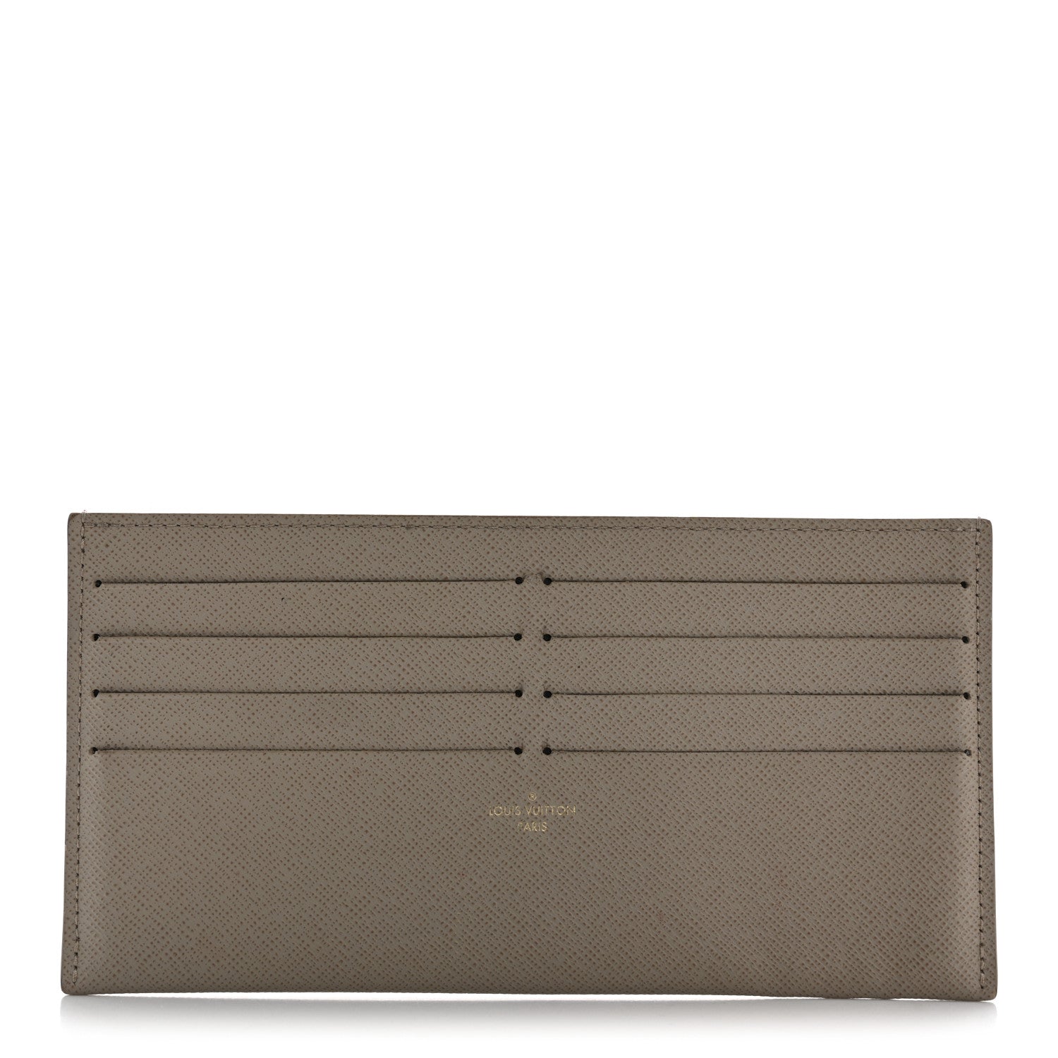Calfskin Felicie Chain Wallet  Holder Insert Tourterelle