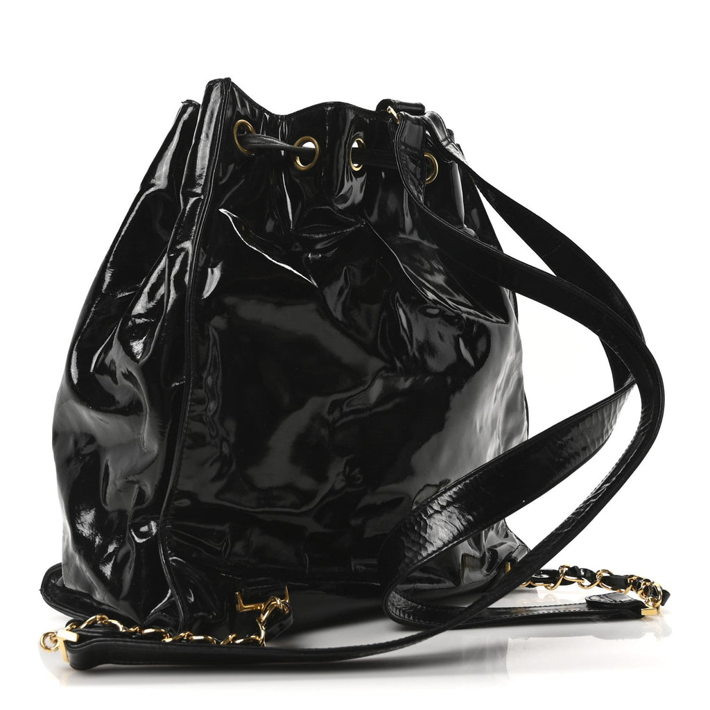Paten Timeless CC Drawstring Backpack Black