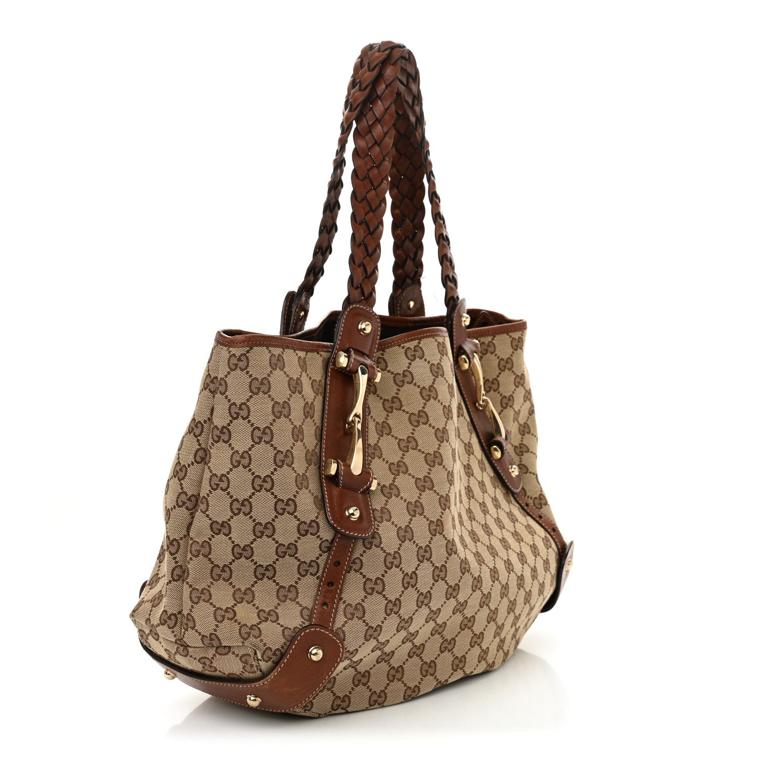 Monogram Medium Pelham Shoulder Bag Brown
