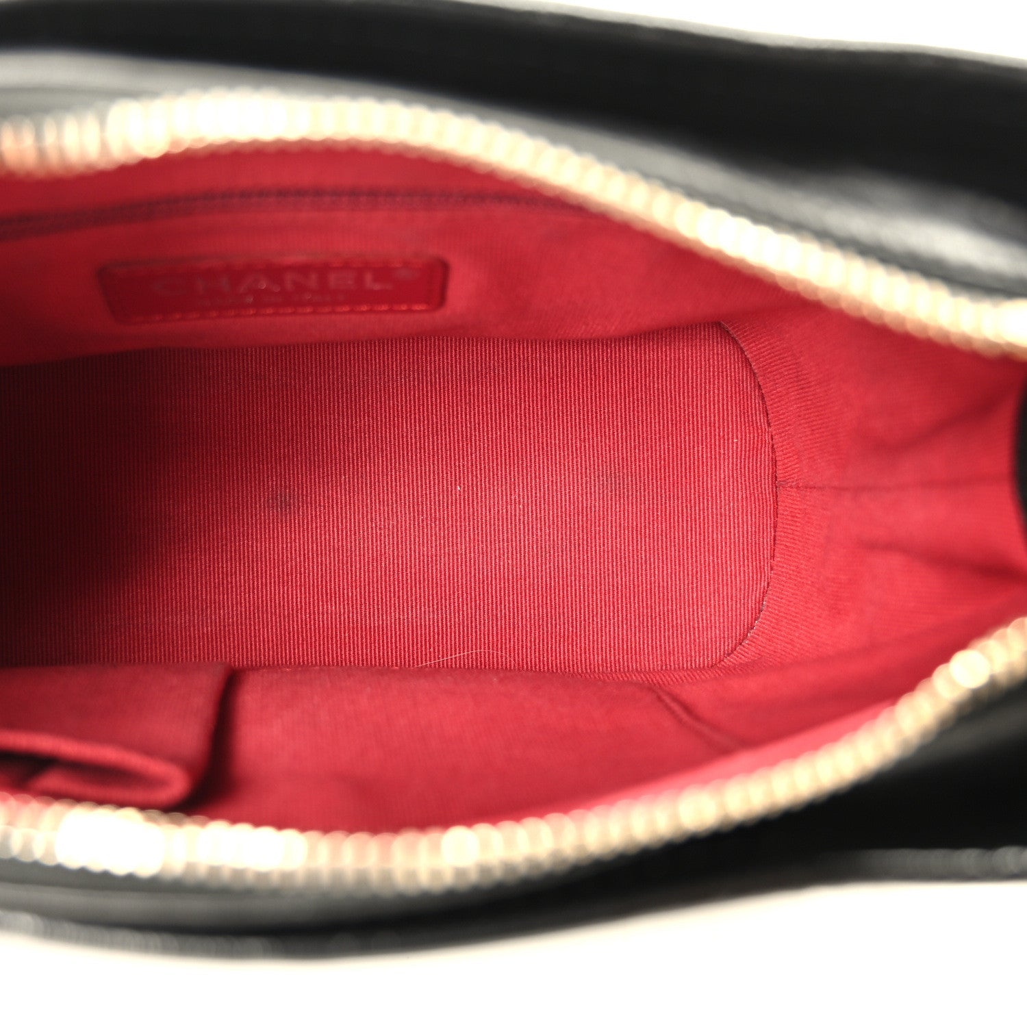 Aged Calfskin Quilted Small Gabrielle Hobo Black