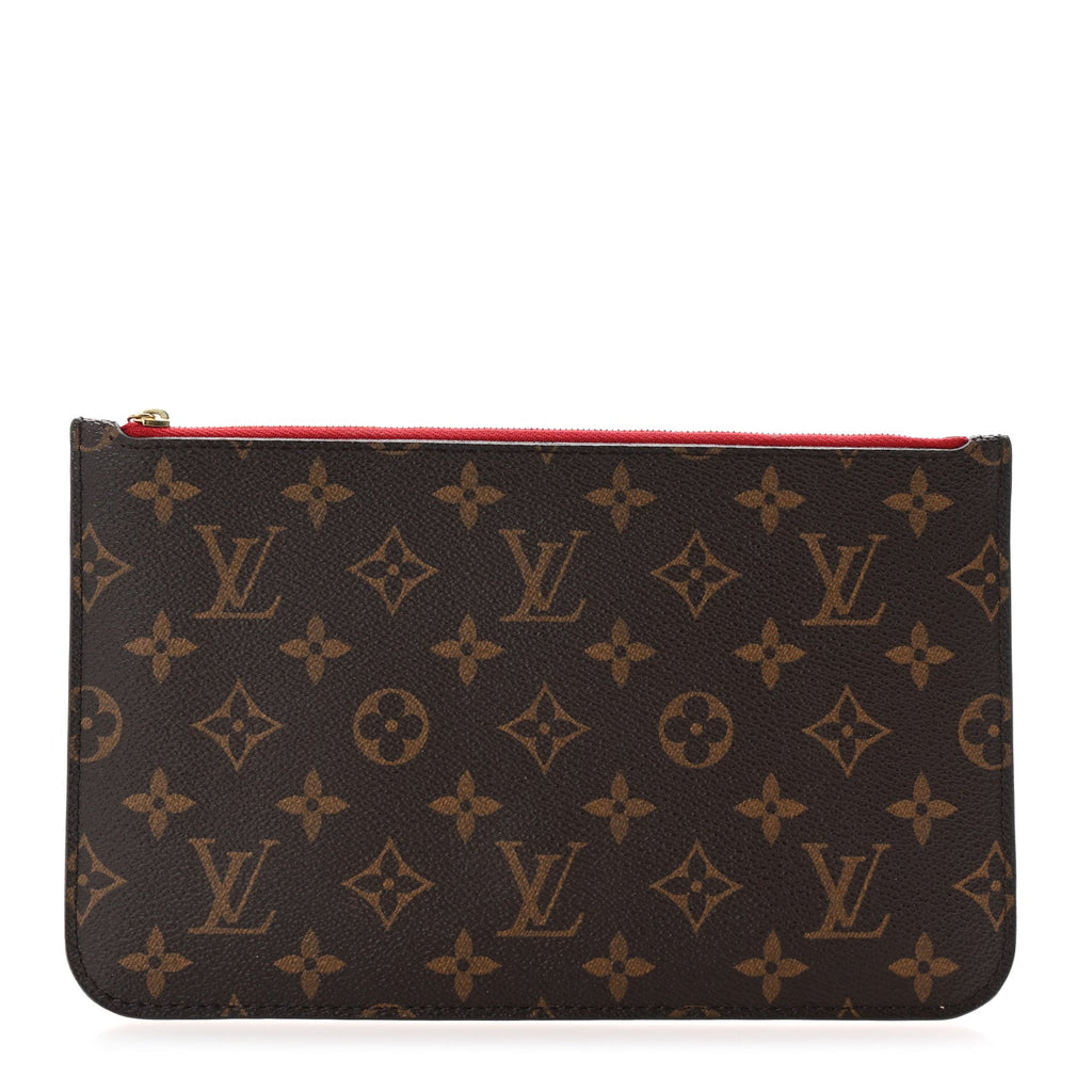 Monogram Neverfull MM GM Pochette Cherry