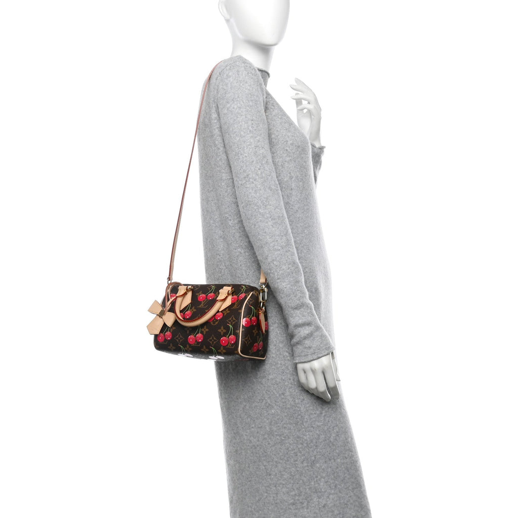 LV X TM Monogram Cerises Speedy Bandouliere 20