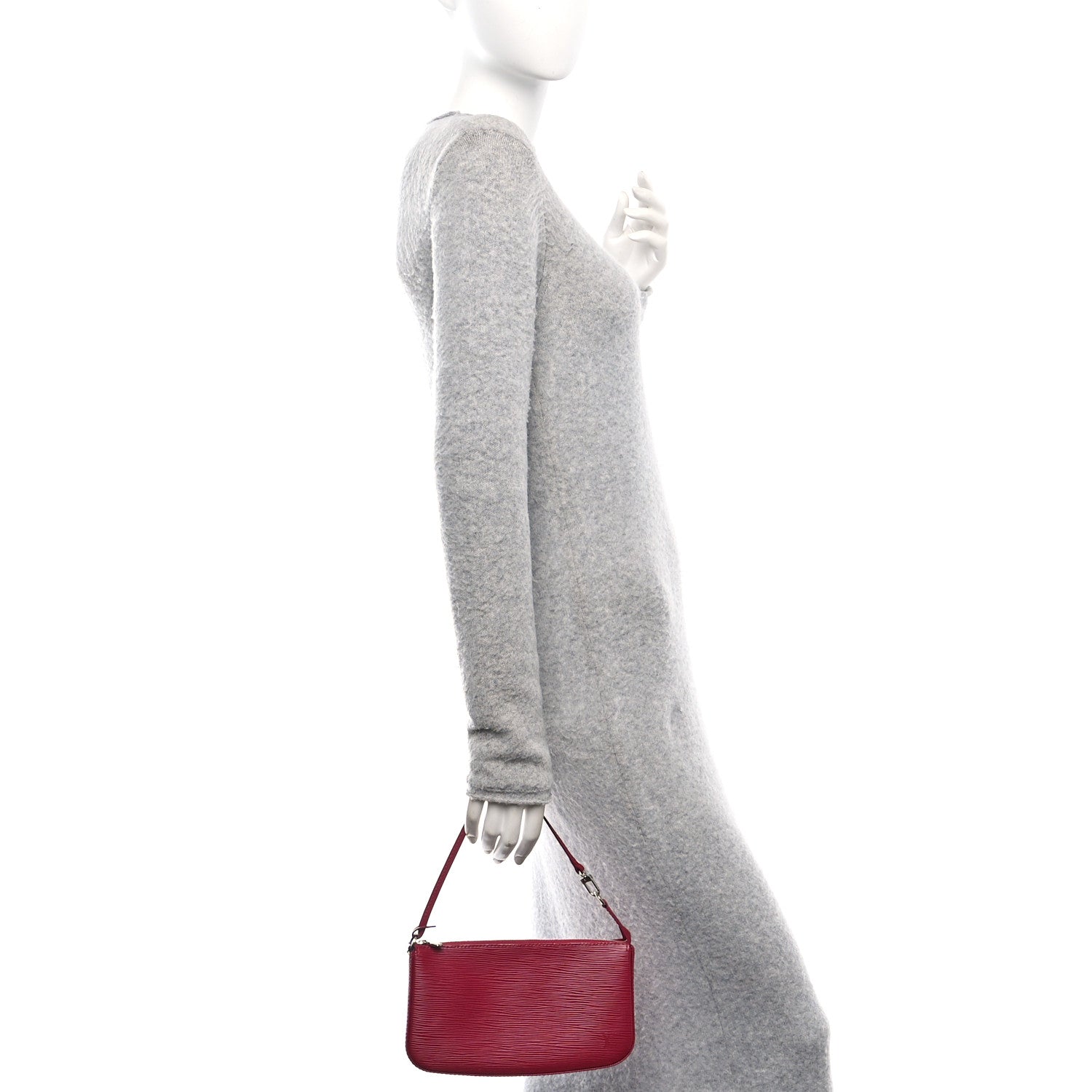 Epi Pochette Accessories NM Fuchsia
