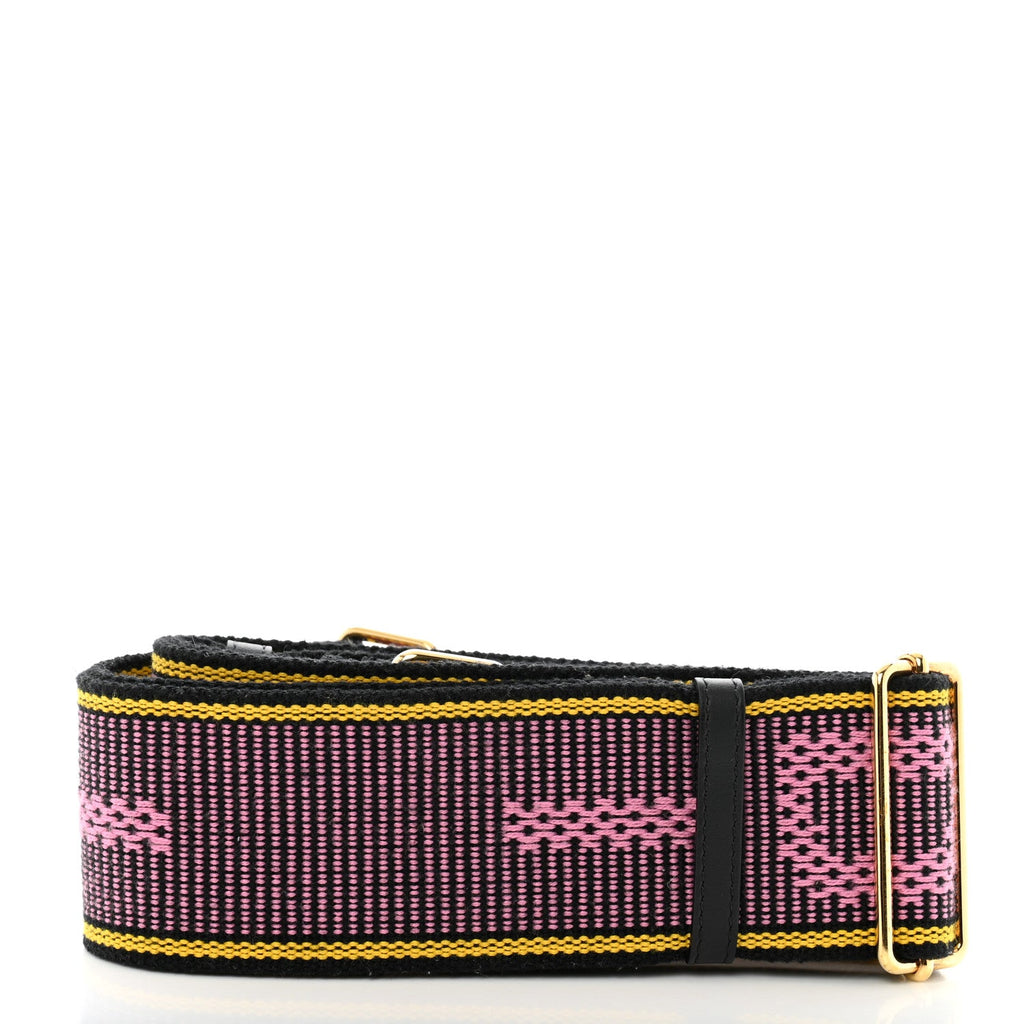 Cannete Ribbon Poly Vitello Century Logo Adjustable Strap You Lollipop Limon Black