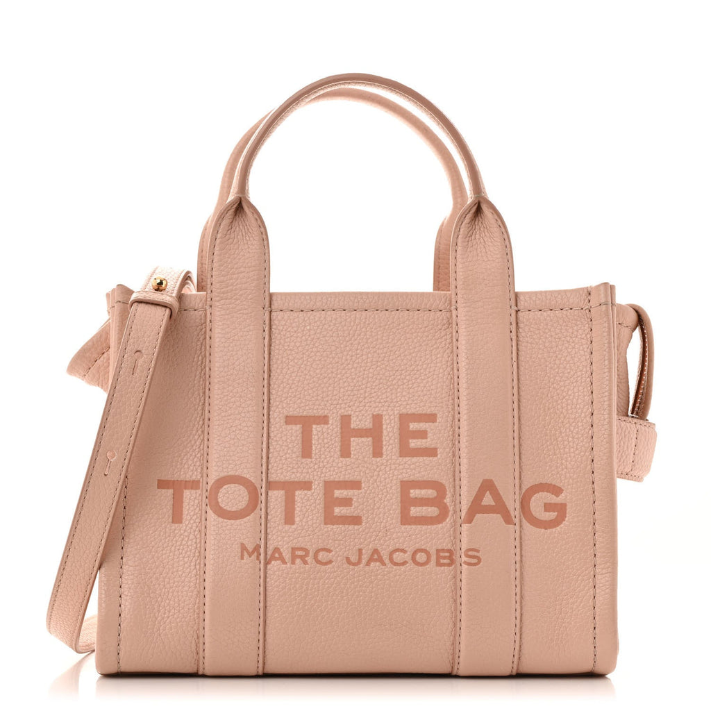 Grained Calfskin Small The Tote Bag Rose Dust