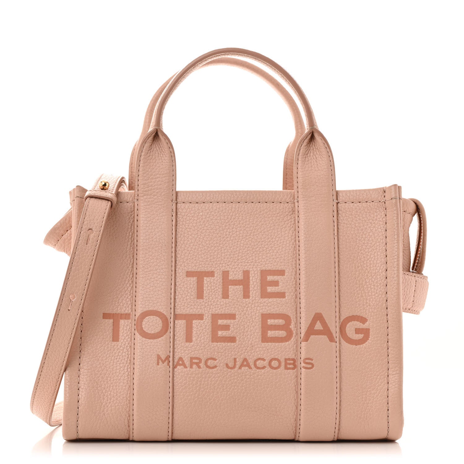 Grained Calfskin Small The Tote Bag Rose Dust