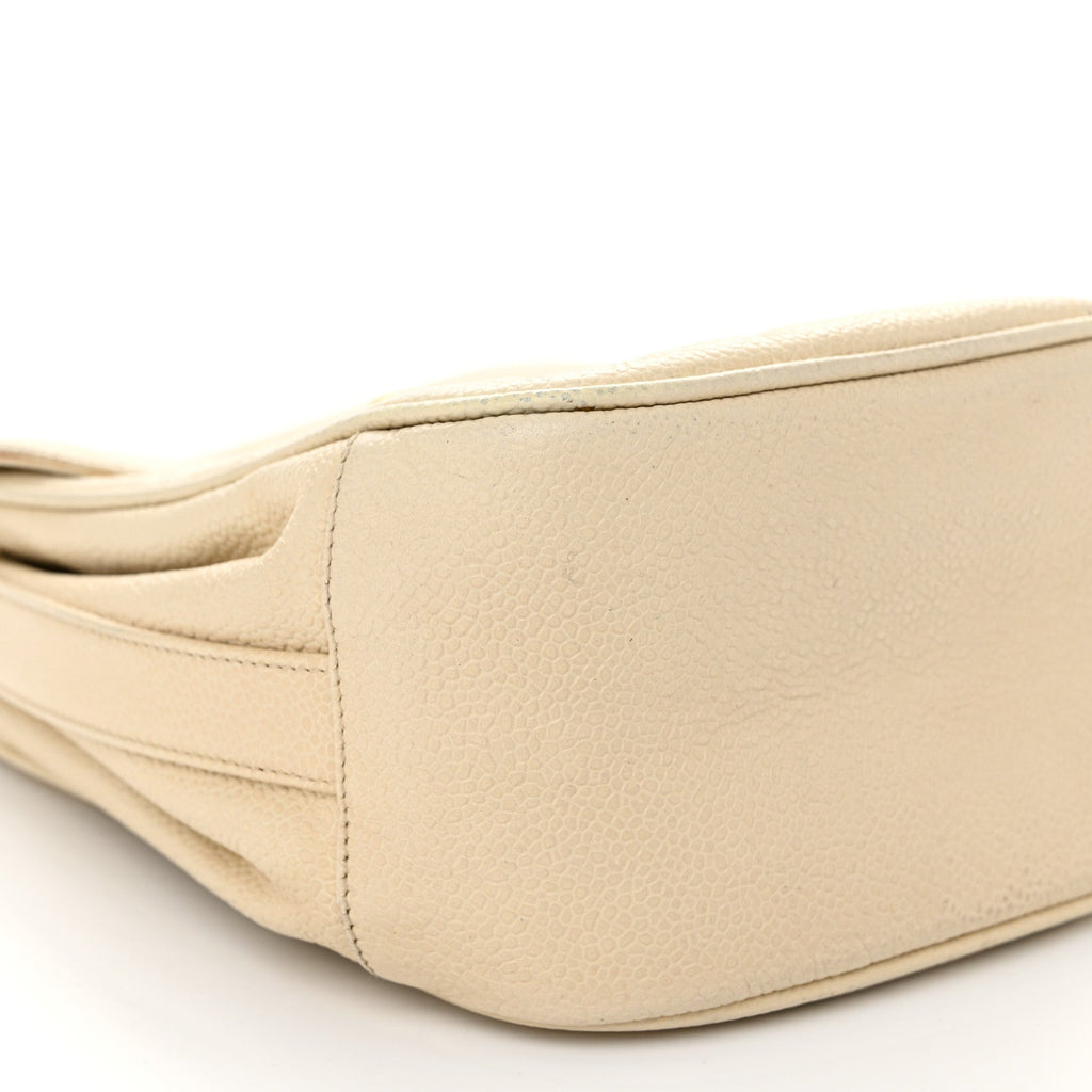 Caviar Vertical Chain Crossbody Ivory