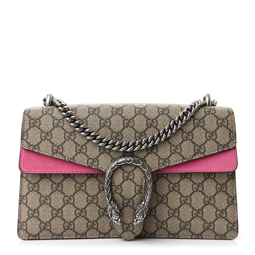 GG Supreme Monogram Small Dionysus Shoulder Bag Pink