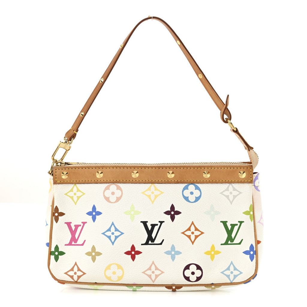 Monogram Multicolor Pochette Accessories White