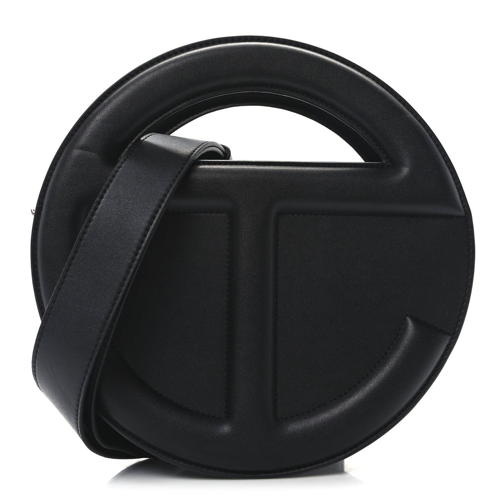Vegan Leather Major Circle Bag Black