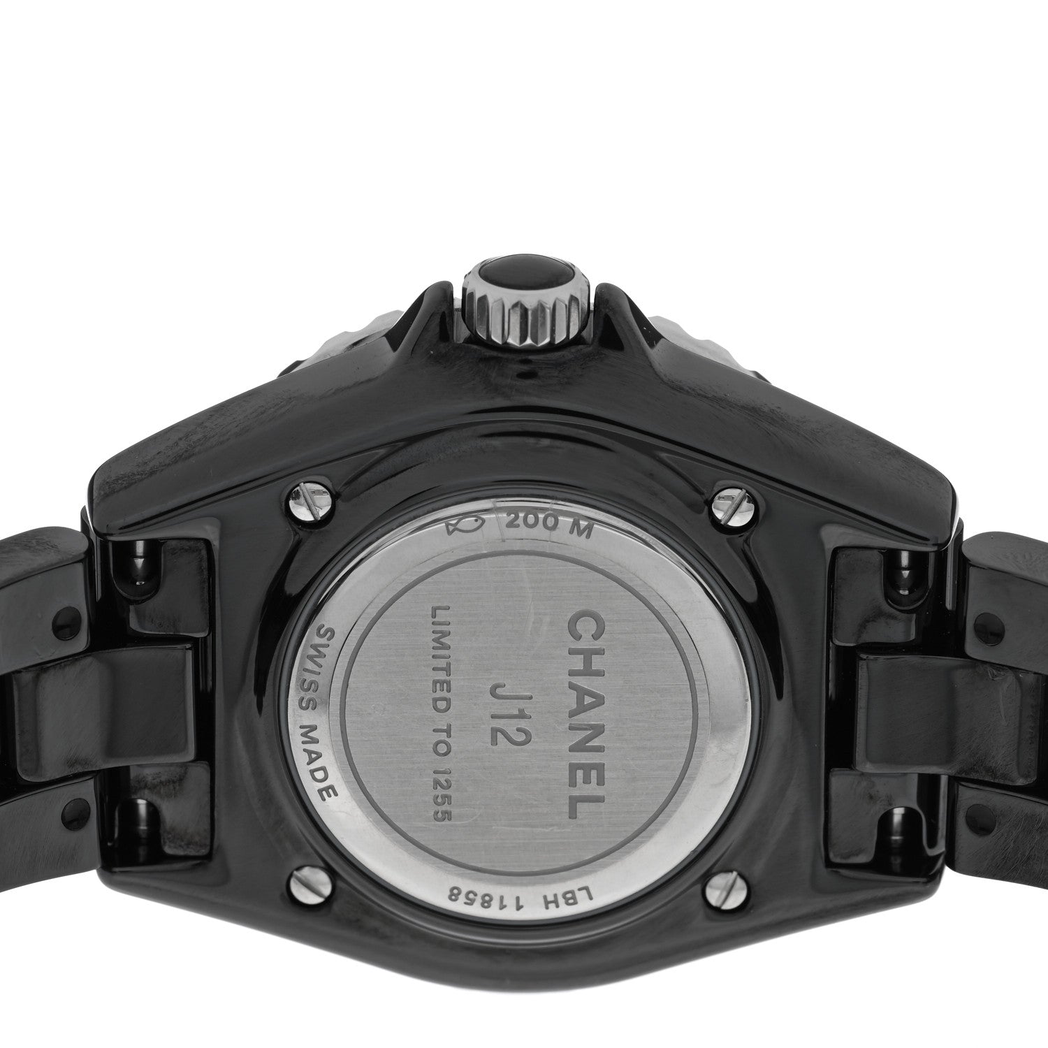 Stainless Steel Ceramic 33mm J12 Electro Quartz Watch Black