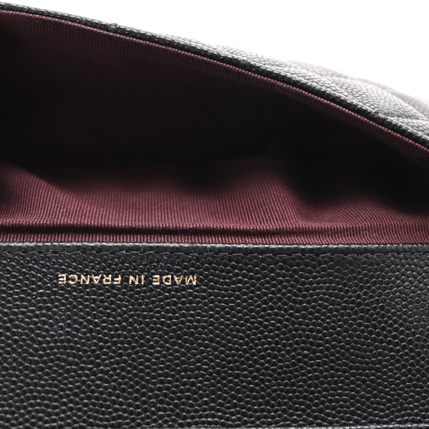 Caviar Quilted Glasses Case With Chain Black