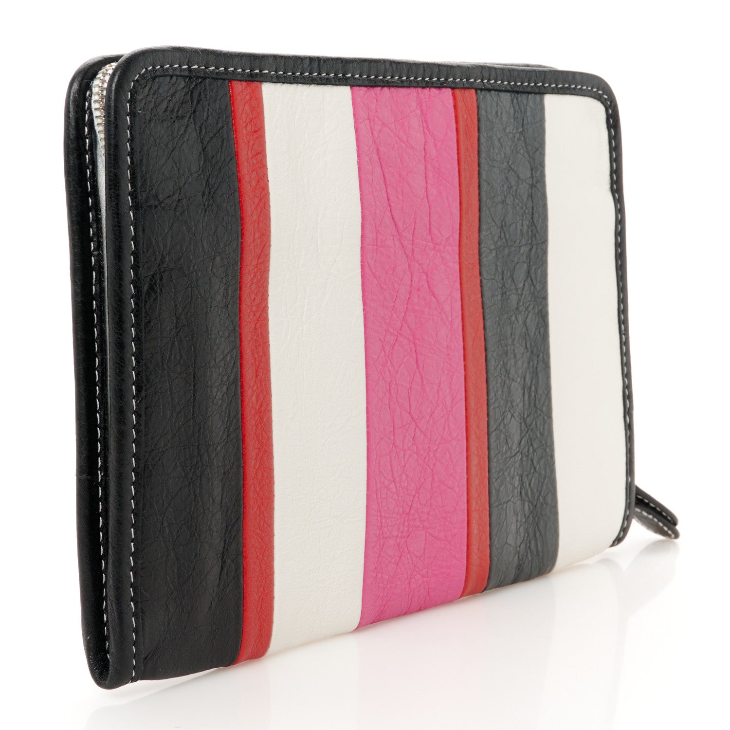 Agneau Arena Multicolore Bazar Pouch Rose Gris White Black Rouge