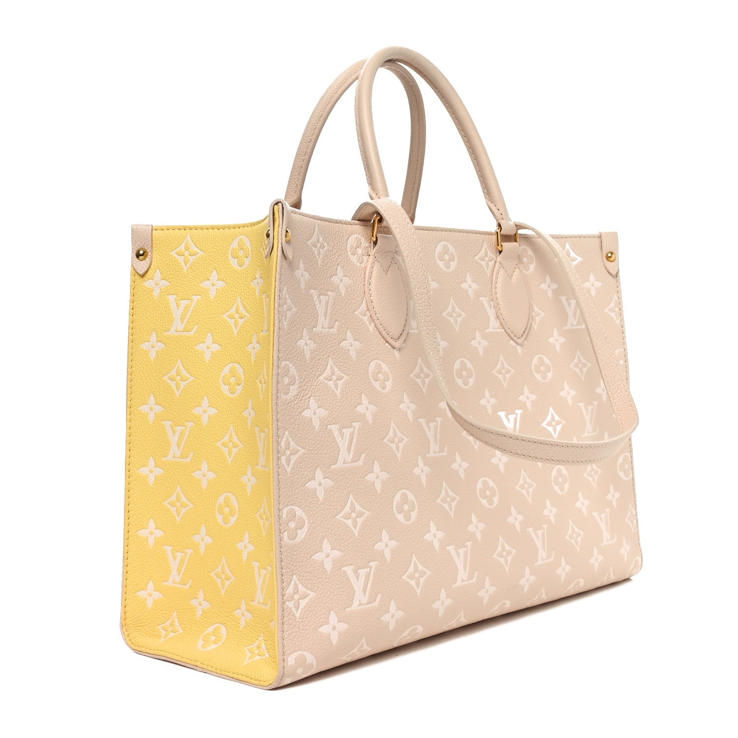 Empreinte Monogram Spring In The City Onthego MM Beige Pink Yellow