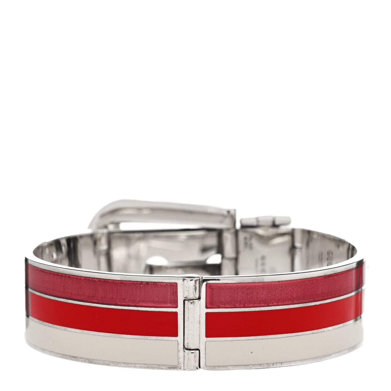 Sterling Silver Enamel Buckle Bracelet Multicolor
