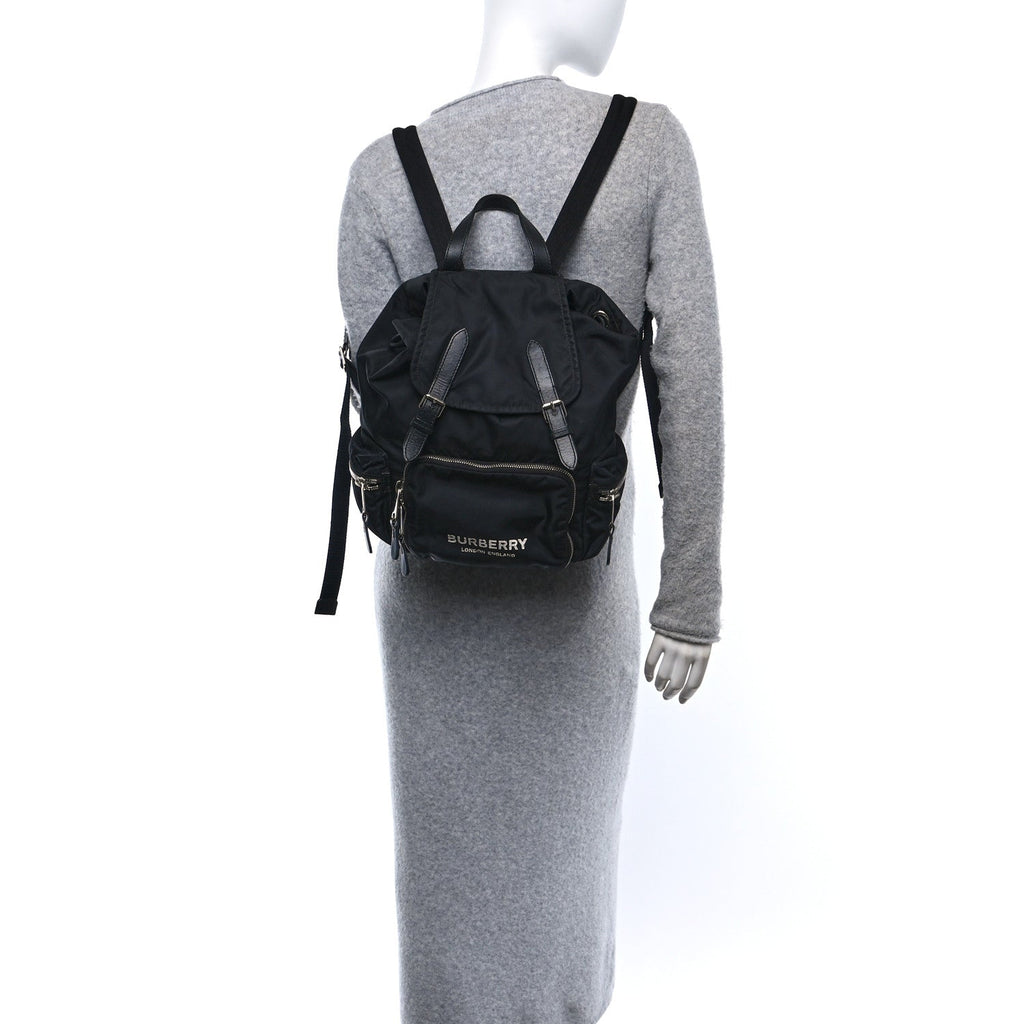 Nylon Logo Print Small Rucksack Backpack