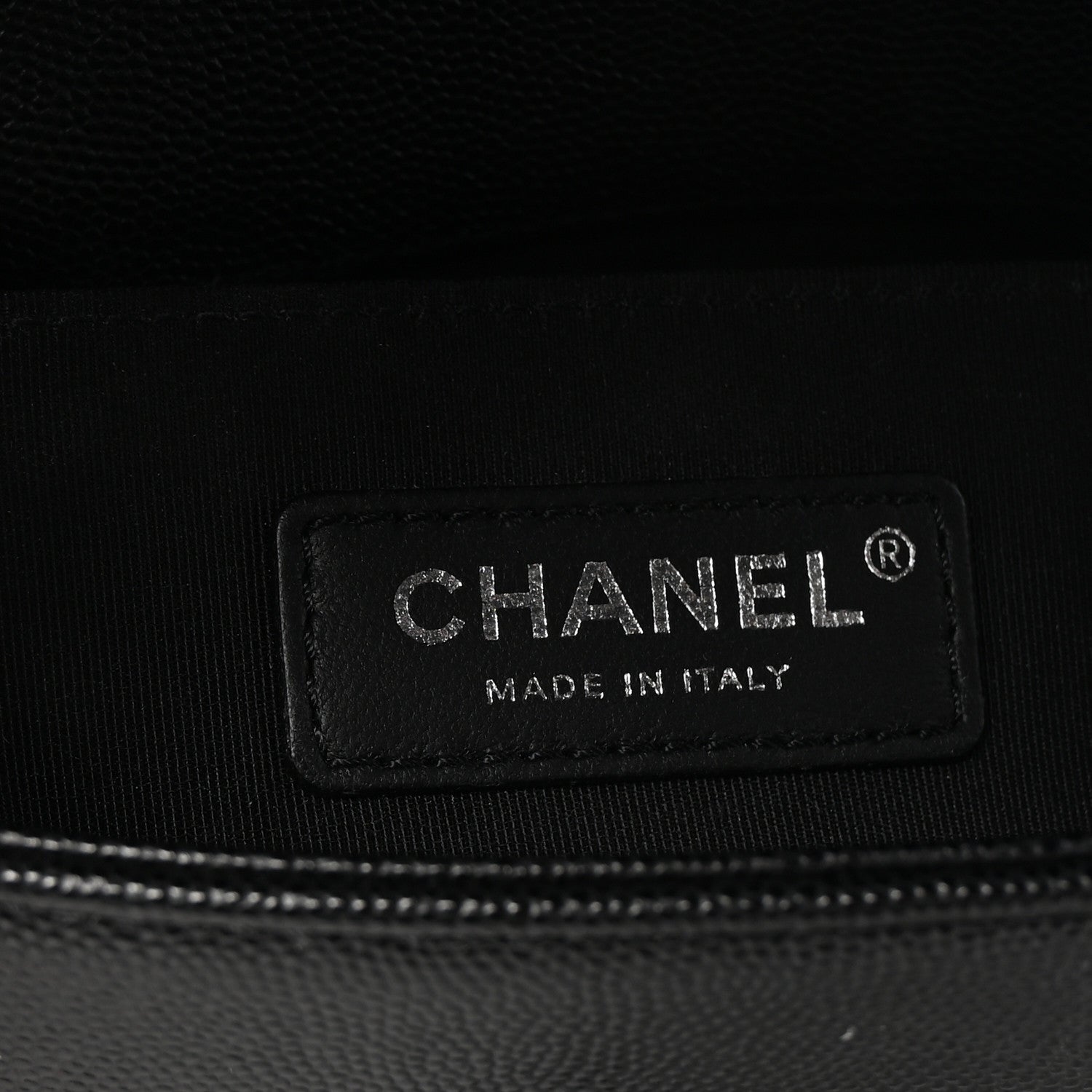 Caviar Quilted Small Boy Flap Black