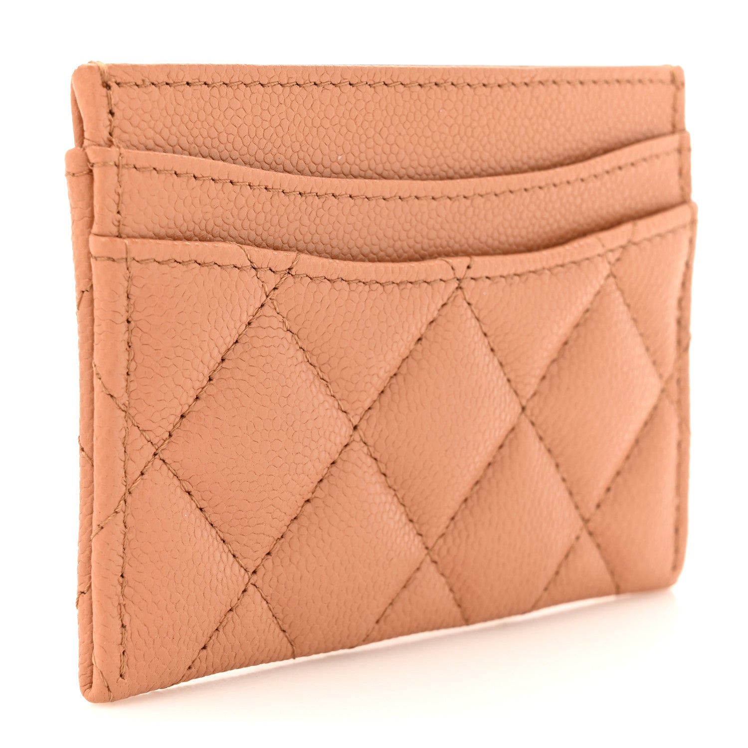 Caviar Quilted  Holder Brown