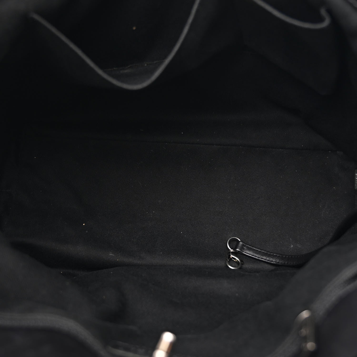 Calfskin Quilted Large Shopping In Chains Tote Black