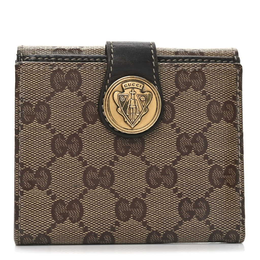Crystal Monogram Hysteria Wallet Brown