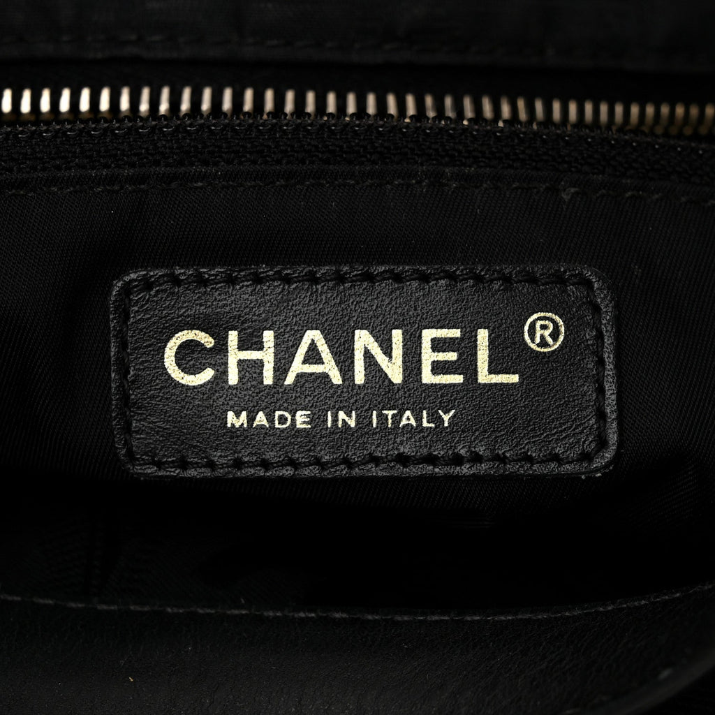 Nylon Large Travel Tote Black