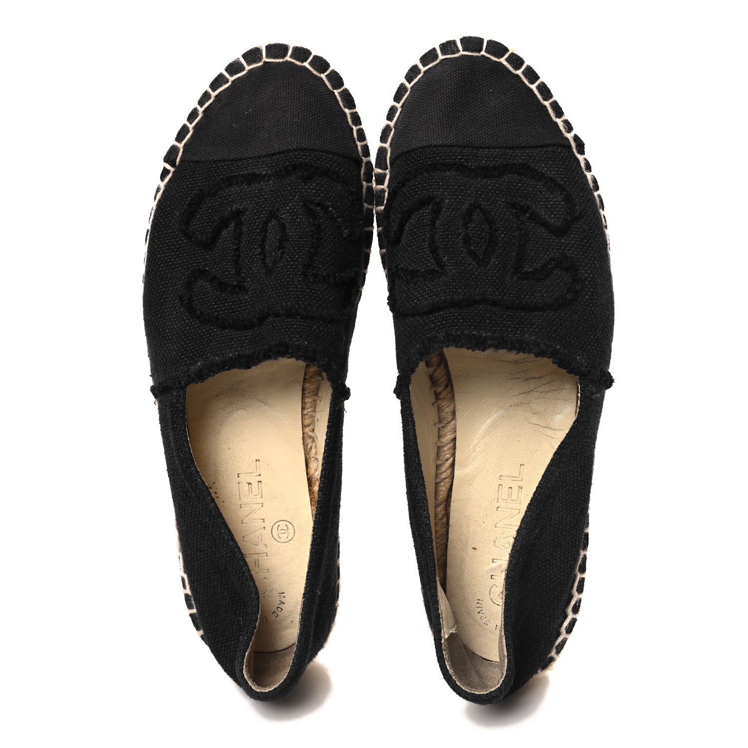 Denim Toile CC Espadrilles 37 Black