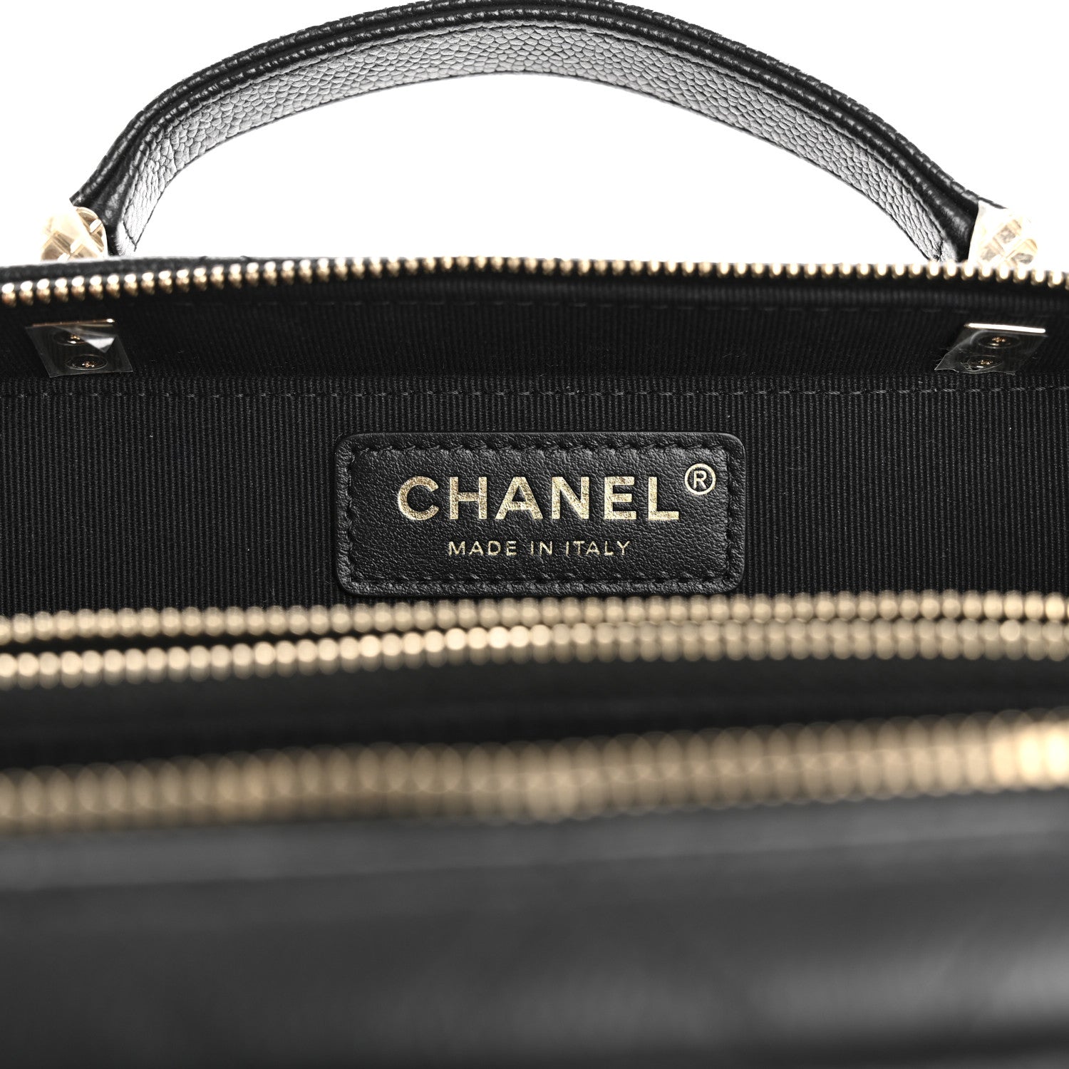 Caviar Quilted Vanity Case Black