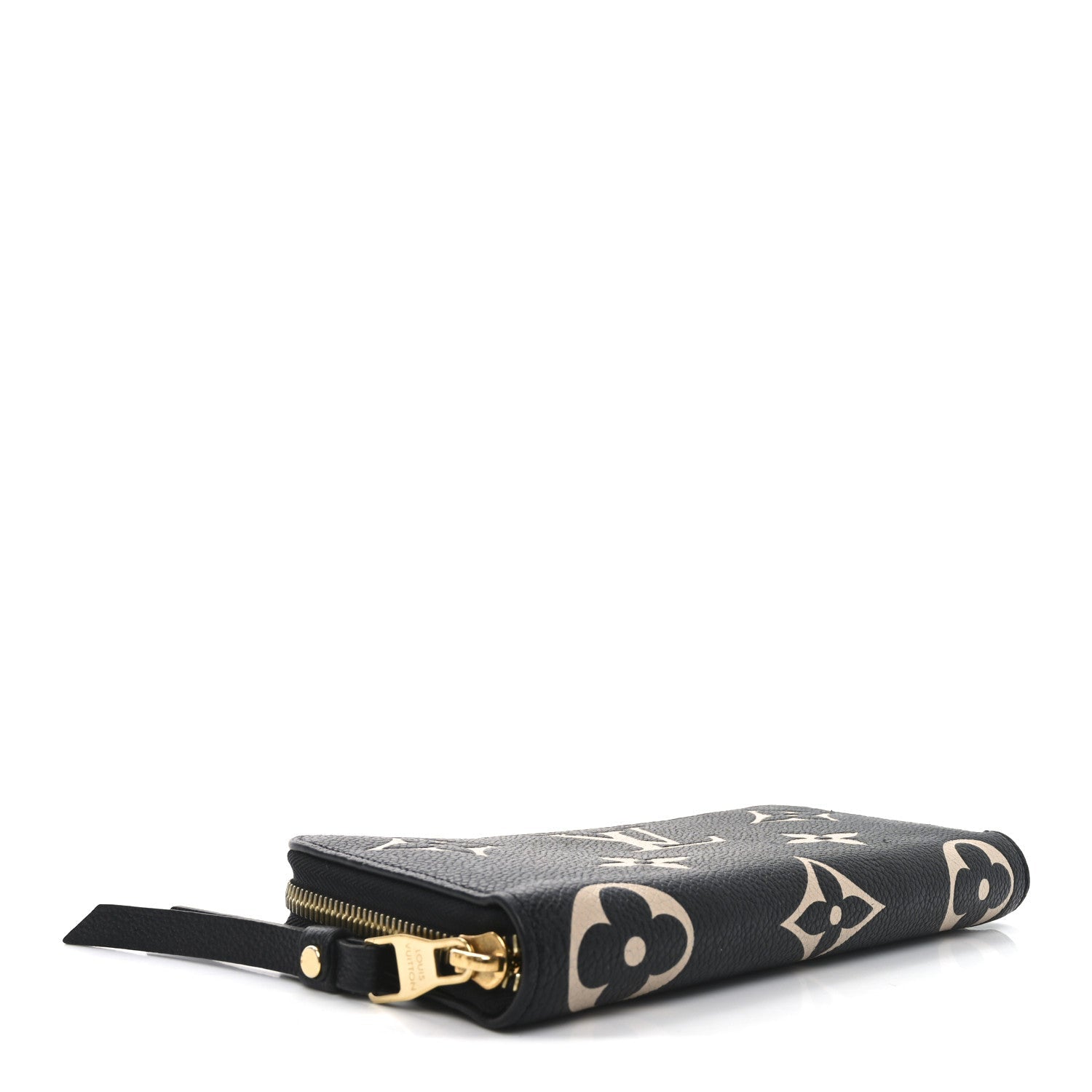 Empreinte Monogram Giant Zippy Wallet Black Beige