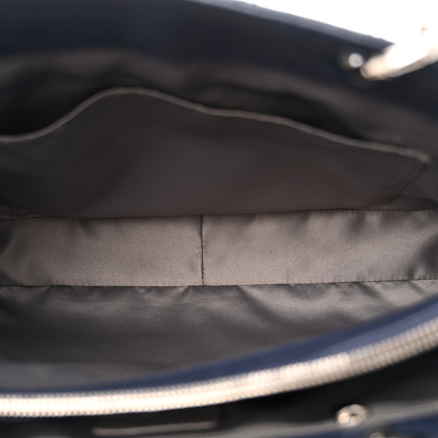 Caviar Quilted Grand Shopping Tote GST Navy Blue